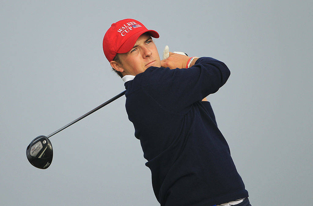 Jordan Spieth in action at the 2011 Walker Cup